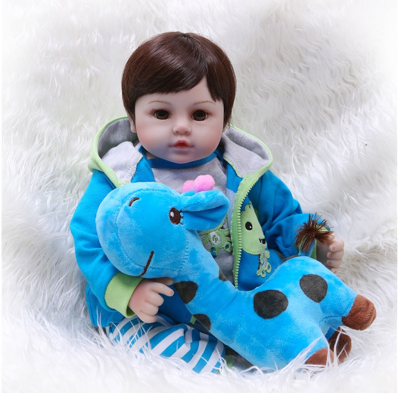 47CM Newborn Baby Dolls Silicone Soft Cloth