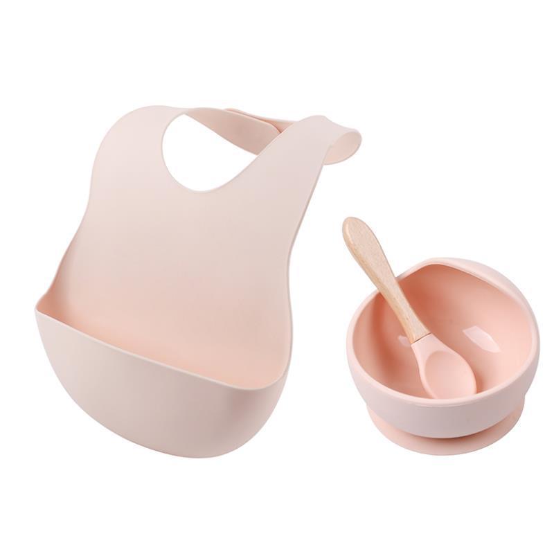 Waterproof feeding silicone bib for children