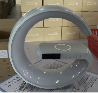 Smart LED Lamp with Bluetooth Speaker & Wireless Charger