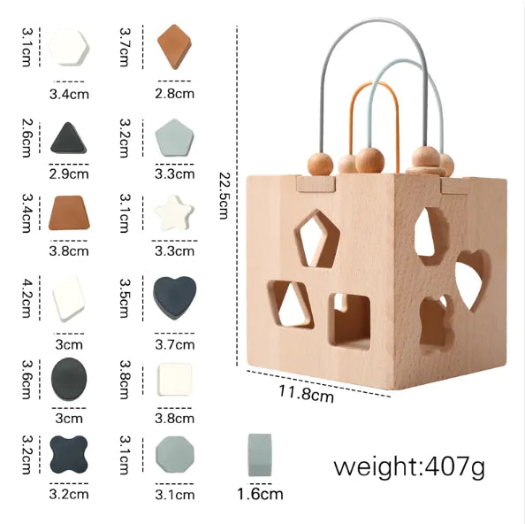 Children's Wooden Geometric Box