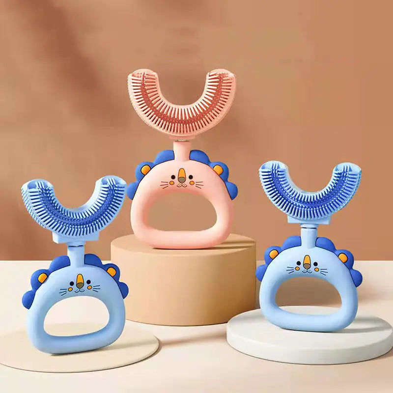 U-Shaped Silicone Toothbrush for Children