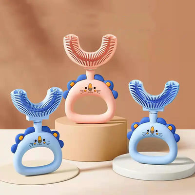 U-Shaped Silicone Toothbrush for Children