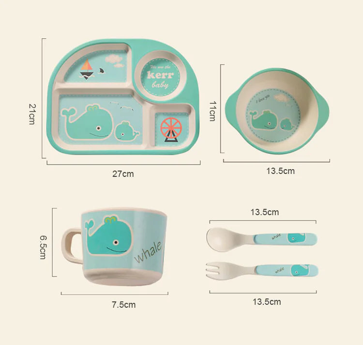 Bamboo Fiber Tableware for Children