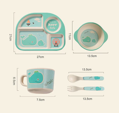 Bamboo Fiber Tableware for Children