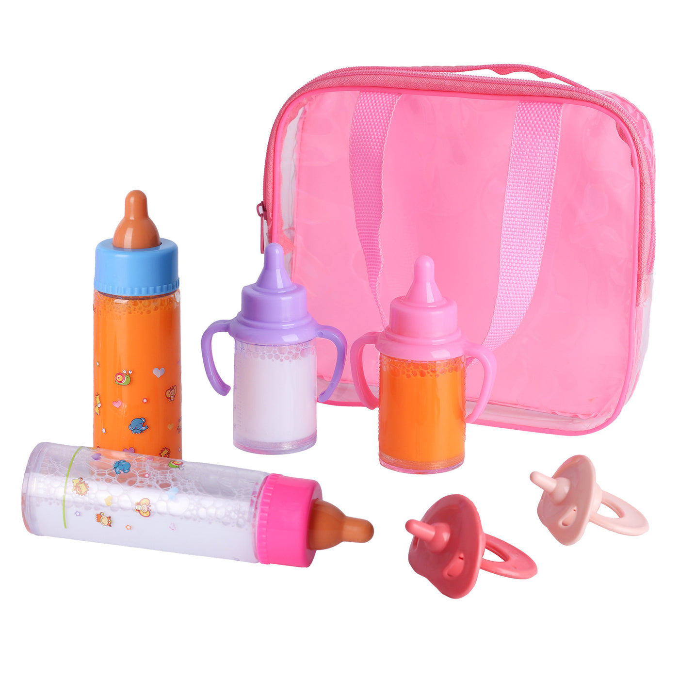 My Baby Doll Magic Bottle Doll Feeding Suit 6-Piece Set 2 Milk And Juice Bottle Hand Bag