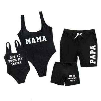 Family Swimwear Set for Parents and Kids, Summer Style