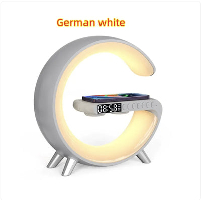 Smart LED Lamp with Bluetooth Speaker & Wireless Charger
