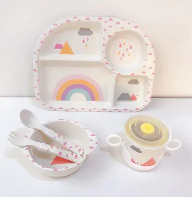 Bamboo Fiber Tableware for Children