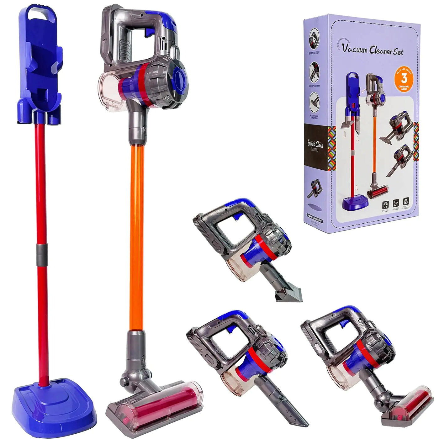 3 in 1 Kids Vacuum Housekeeping Toy (That really works!)