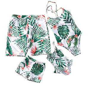 Family Swimwear Set for Parents and Kids, Summer Style