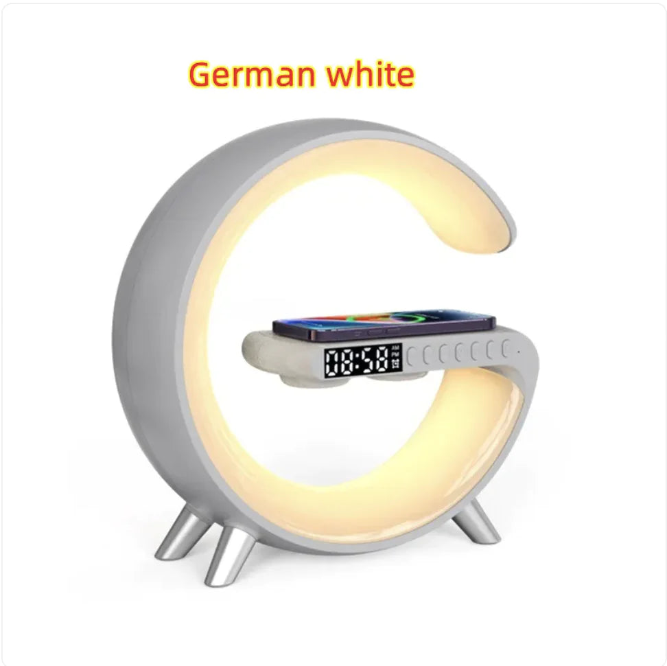 Smart LED Lamp with Bluetooth Speaker & Wireless Charger