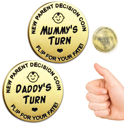 Funny Gift New Parents Decision Coin